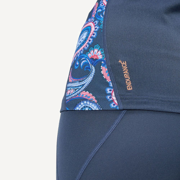Футболка лайкра Speedo Long Sleeve Rash Top длинный рукав (Женский; M; синий/мультиколор)